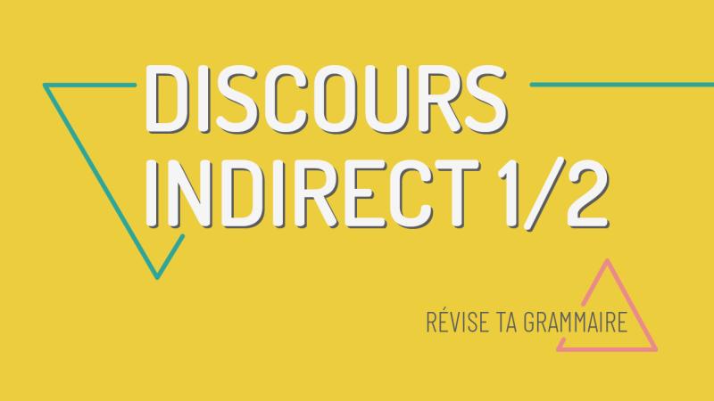 Le discours indirect au présent