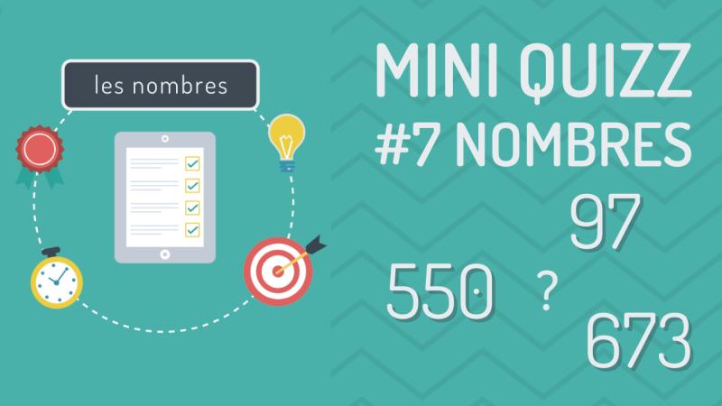 Mini quizz : réviser les nombres en fle